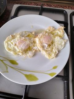 Una foto de Huevos fritos