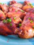 Alitas de pollo al horno, con soja, miel y limón