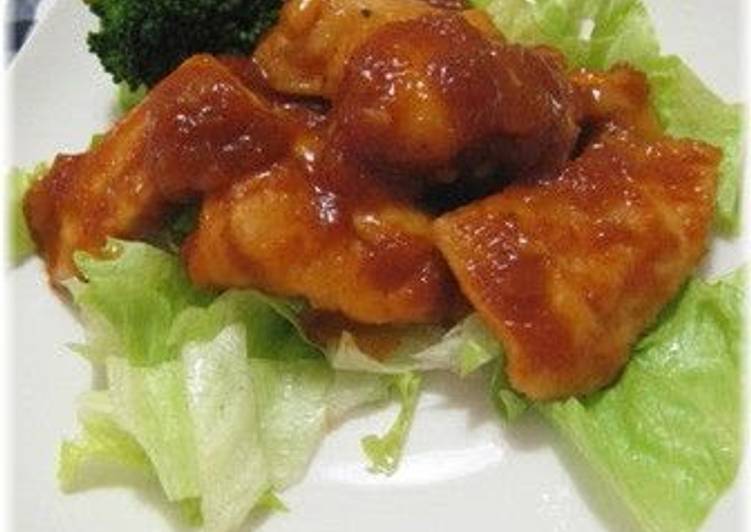 Chicken Breast with Onion Ketchup Sauce