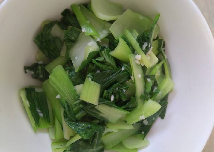 Sayur Pak Choy Cah Bawang Putih