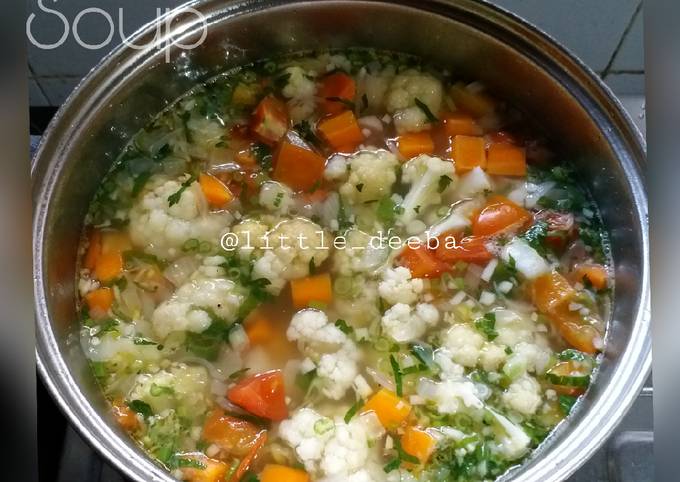Bagaimana Menyiapkan SUP SAYUR/Vegetable Soup (praktis, segar, enak), Bikin Ngiler