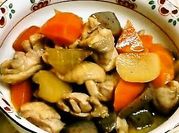 A picture of konjac chicken