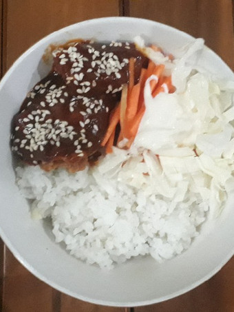 Resep Rice bowl barbeque Anti Gagal