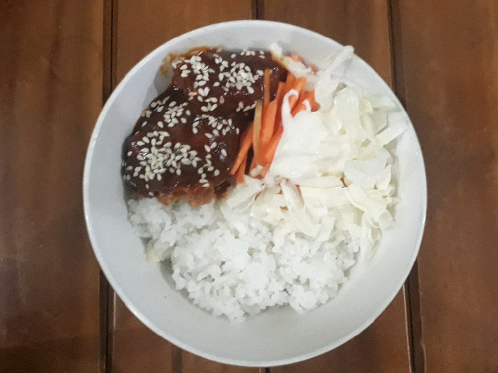 Resep Rice bowl barbeque Anti Gagal