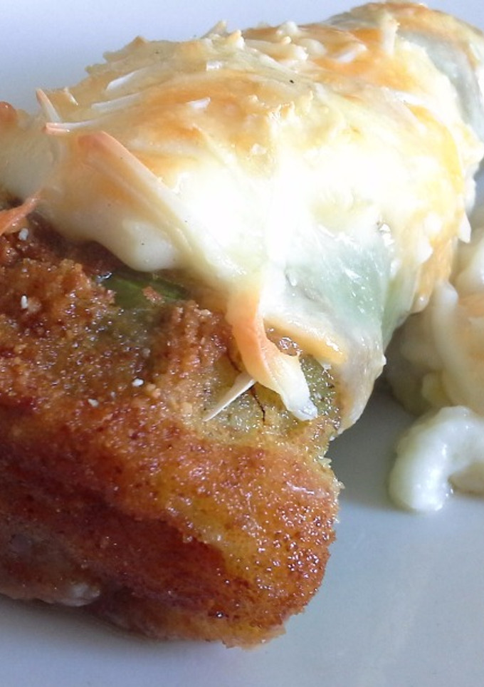 Una foto de Pimientos italianos rellenos de bacalao, gambas y atún
