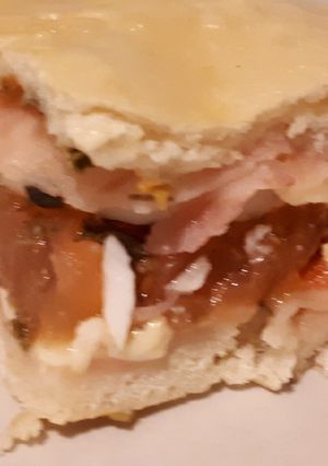 Una foto de Tarta Napolitana de jamón y queso