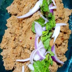 A picture of Kachri kabab.
