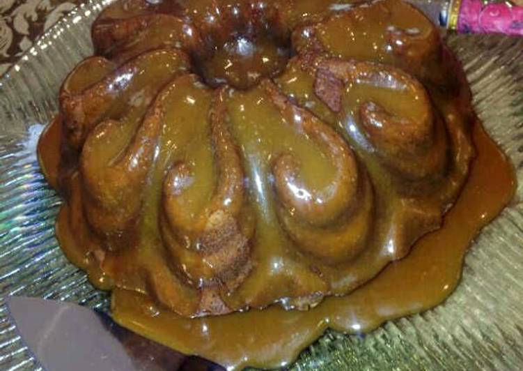 Step-by-Step Guide to Prepare Super Quick Homemade Carla&#39;s caramel cake