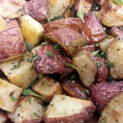 A picture of Potatoes Oreganata.