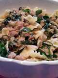 AMIEs FARFALLE with TUNA, CAPERs & ROCKET