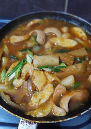 Foto resep Toopoki dengan saus gocujang halal
