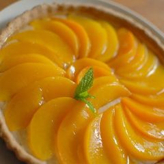 A picture of Easy Macrobiotic Peach Tart.