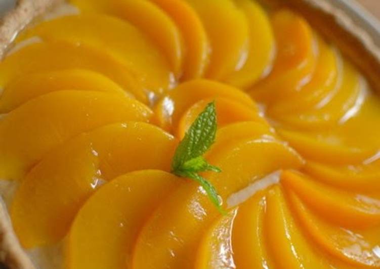 Recipe of Super Quick Homemade Easy Macrobiotic Peach Tart