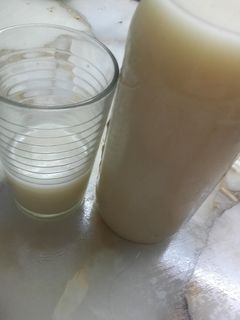Una foto de Leche de soja vegana♡