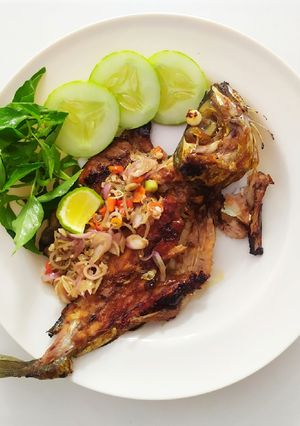 Foto resep Ikan Bakar sambal matah