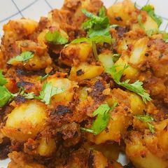 A picture of Simple Potato Sabji (South Indian Style).