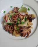 Pappardelle con pulpo a la Isa