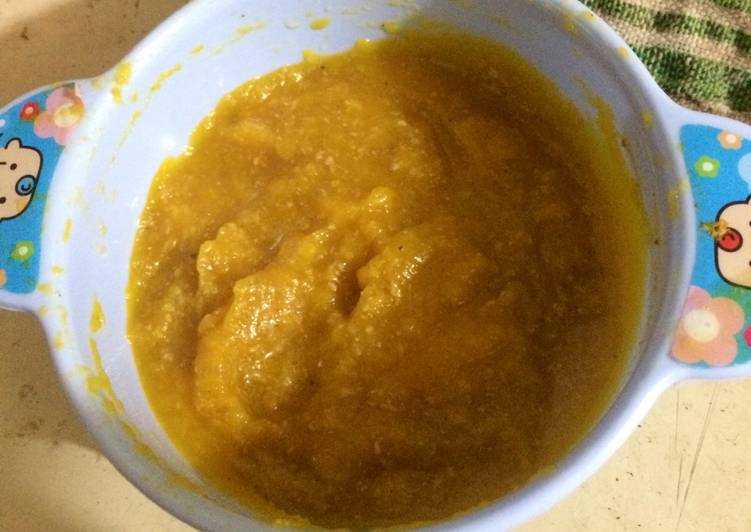 Rahasia Memasak MPASI 6m+ karbo kabocha yang Lezat
