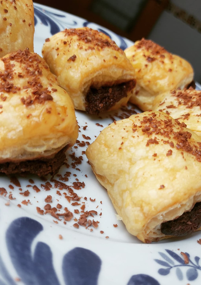 Una foto de Mini napolitanas de chocolate