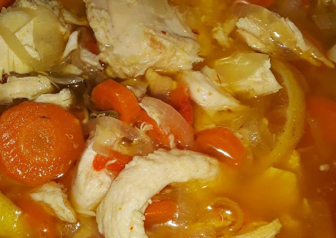 Escabeche de pollo Receta de Choii Cepeda- Cookpad