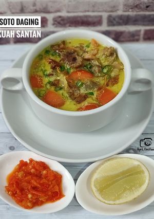 Foto resep Soto Daging Sapi Kuah Santan (Simple)
