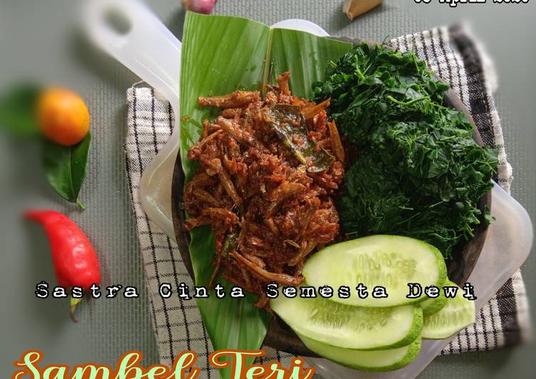 urutan  Sambel Teri Cabe Kering (Lalap Daun Kelor Rebus) Jadi, Enak Banget