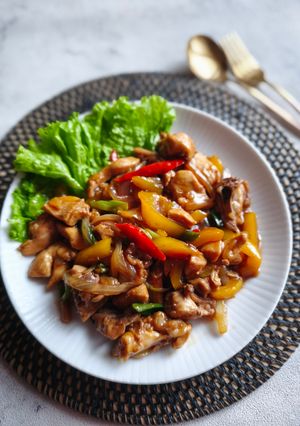 Foto resep Ayam tumis paprika