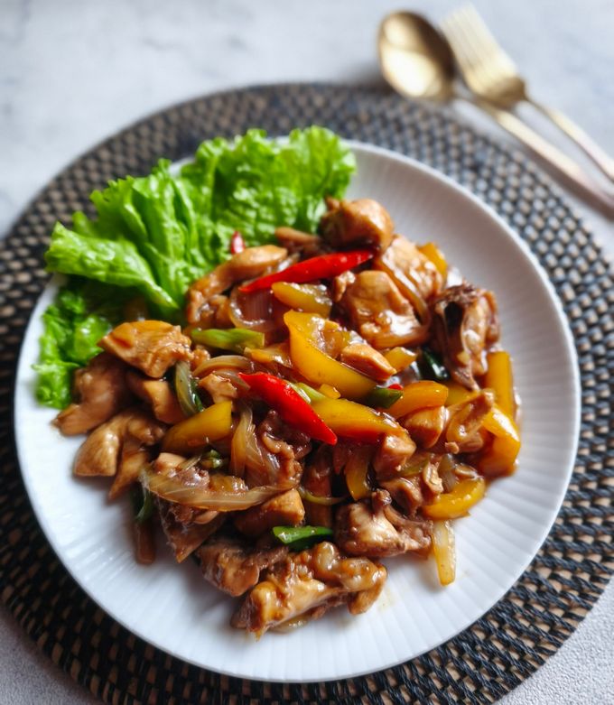 Foto resep Ayam tumis paprika