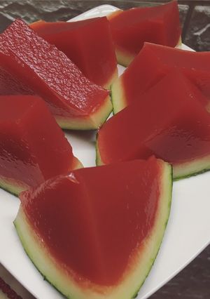 Hình của món Thạch dưa hấu 🍉.