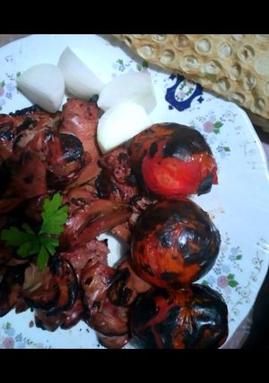 عکسی از دستور جگر کبابی باباپز😘