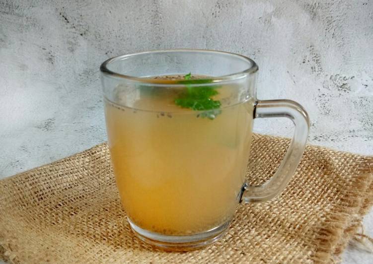 Wedang kecombrang mint ciaseeds