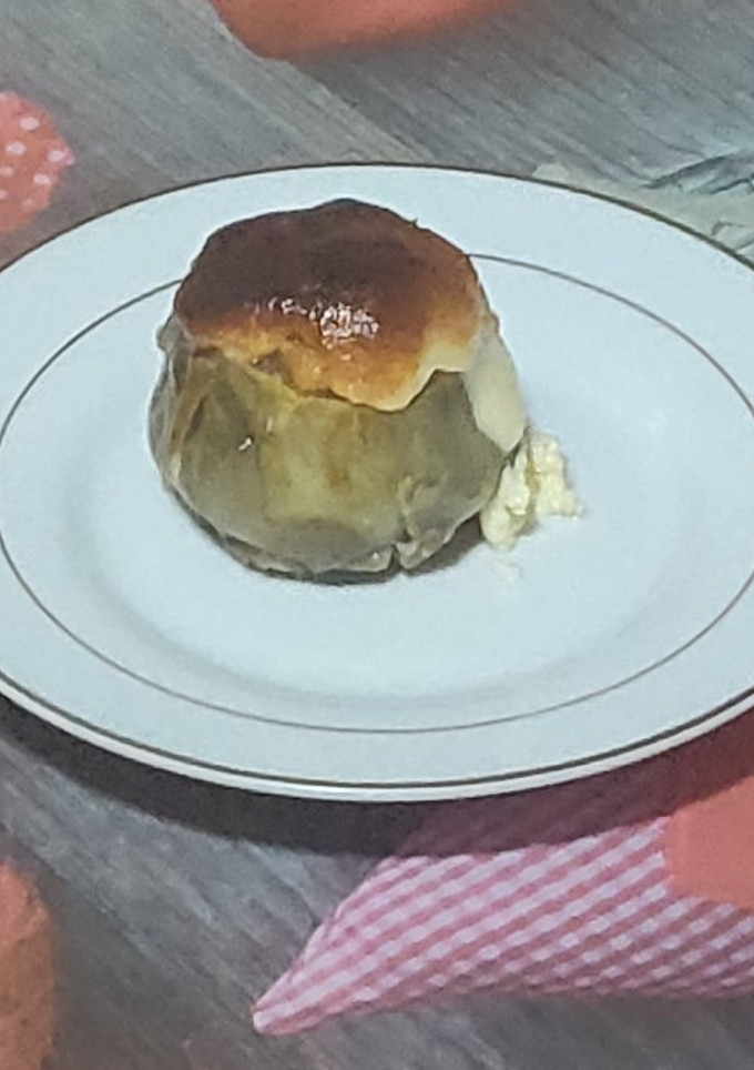 Una foto de Alcachofas rellenas de gambas con gratinado de alioli suave