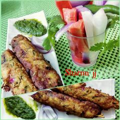A picture of Aloo ke Kakori kebab.