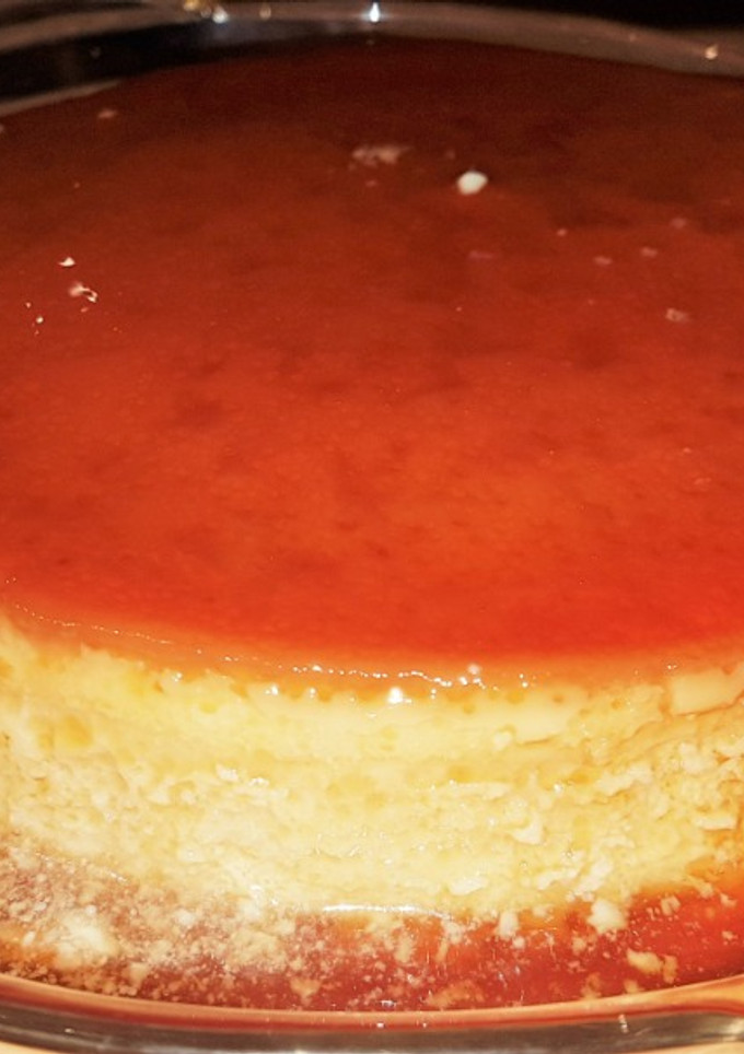 Una foto de Flan de coco