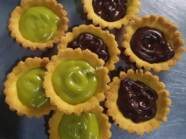 Cara Buat Pie vla coklat &amp;amp; green tea Murah