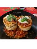 Cestini di Spaghetti al Forno
