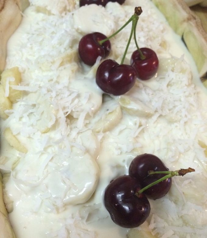 Una foto de Plátanos con Crema