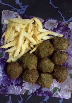 صورة لوصفة فلافل البازلاء