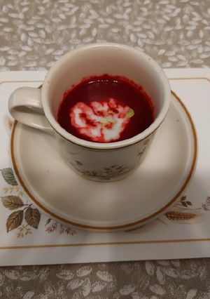 A picture of (Vegan) Beetroot and Butternut Squash Soup.