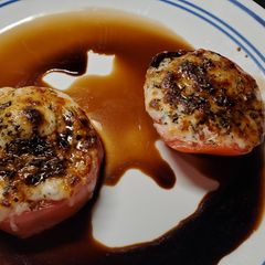 A picture of Broiled Caprese.