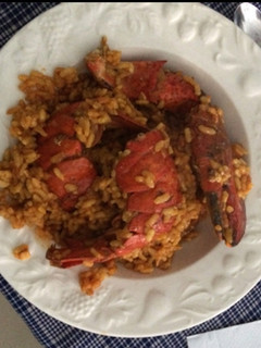 Una foto de Arroz meloso de bogavante