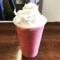 A picture of Low Carb (Keto - Friendly) Strawberry Smoothie.