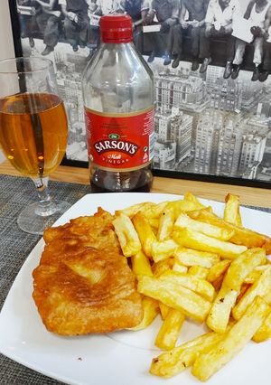 A picture of Fish and Chips 🐟🍟🇬🇧 Chef Gordon Ramsay's Recipe.