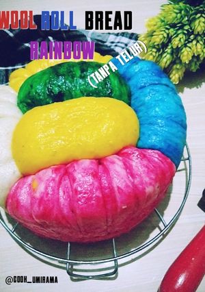 Foto resep Wool Roll Bread Rainbow(Tanpa telur)