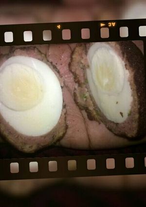 A picture of Scottish eggs.