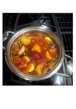 A picture of Mexican Chicken Soup.