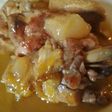 Pollo guisado en salsa de melón