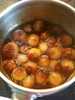 A picture of Stewed Onion with Balsamic Vinegar.