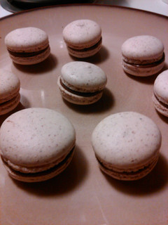 A picture of French macarons.