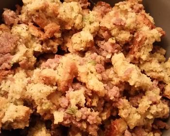 Fast Cooking Methods Cornbread  Sausage Stuffing Practical Delicious